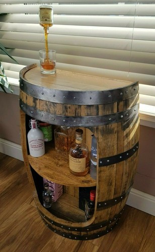 Solid oak half whisky - whisky, barrel