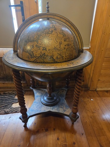 Vintage globe drinks cabinet - vintage,