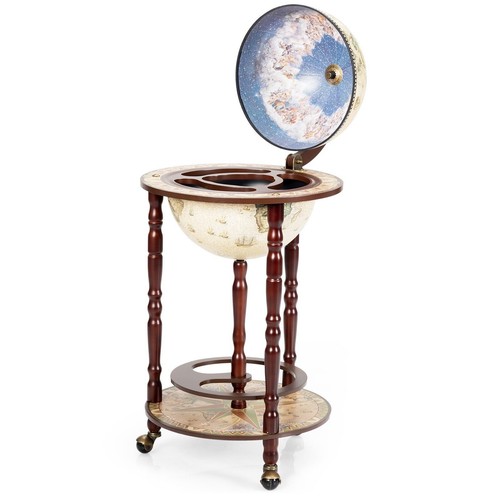 Wood globe drink cabinet - globe,