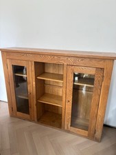 Vintage Solid Oak Glass